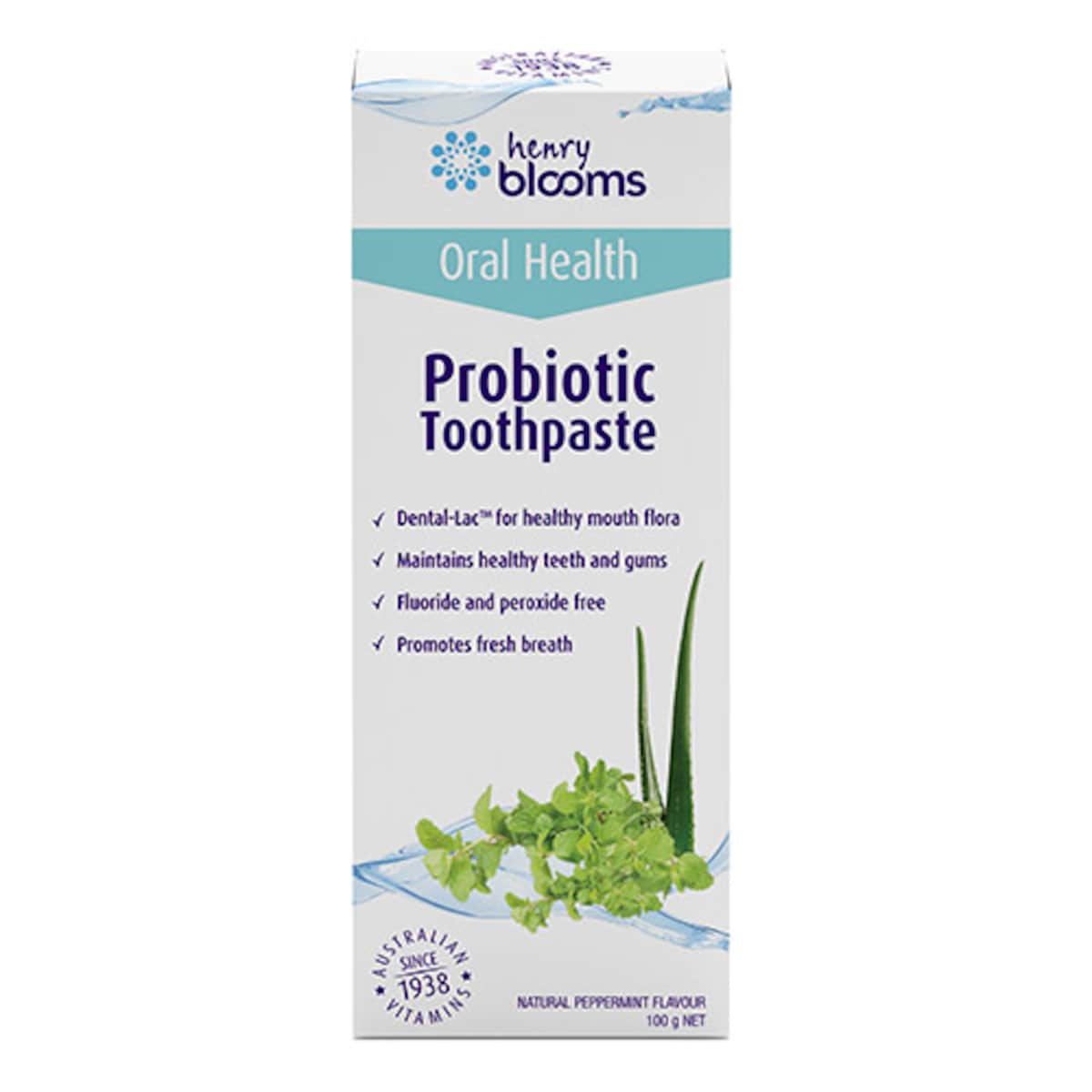 Henry Blooms Probiotic Toothpaste 100g