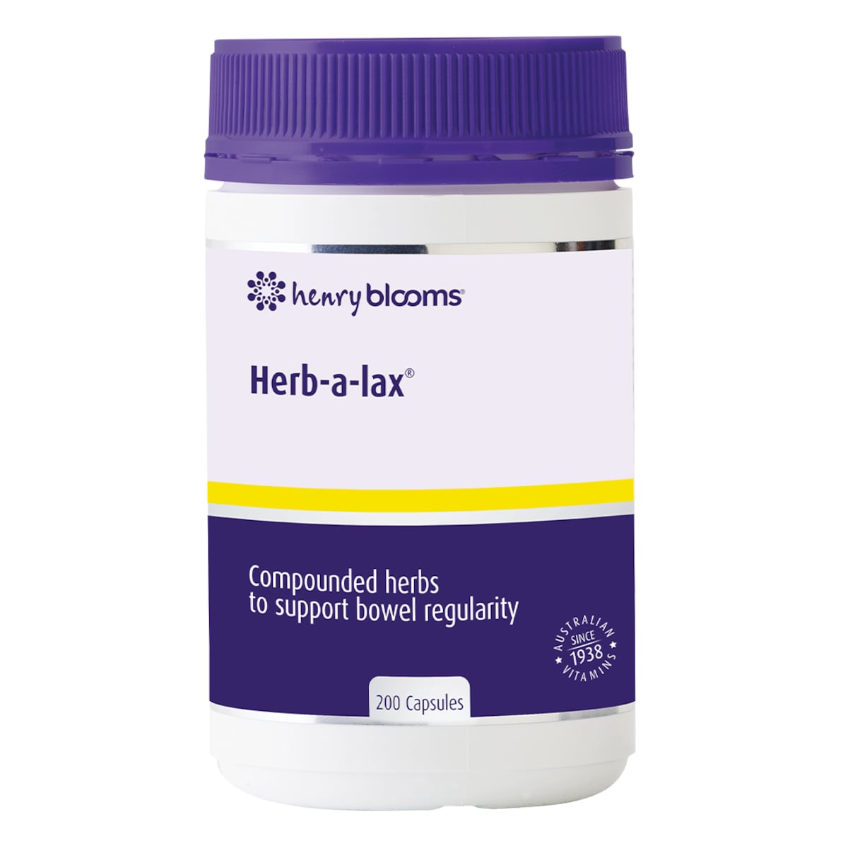 Henry Blooms Herb-a-Lax 200 Capsules