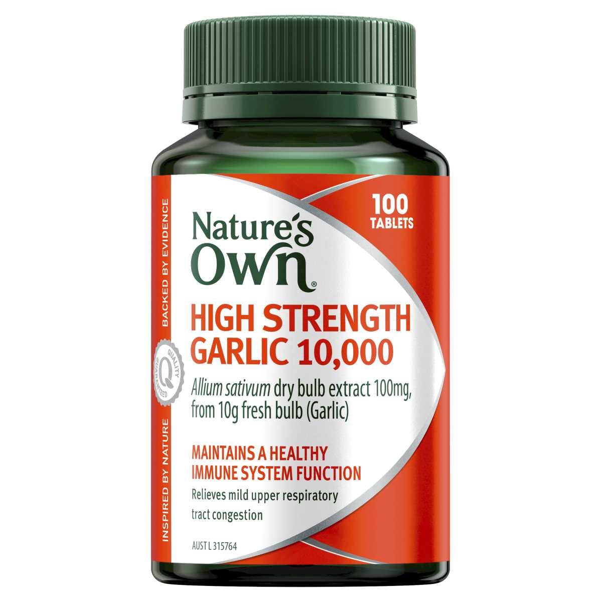 Nature's Own High Strength Garlic 10000mg 100 Tablets
