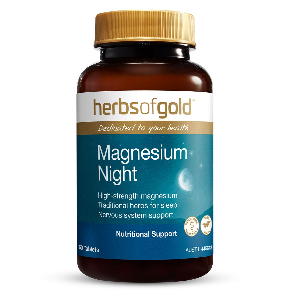 Herbs of Gold Magnesium Night 60 Tablets