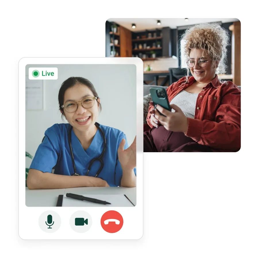 Monthly telehealth consults